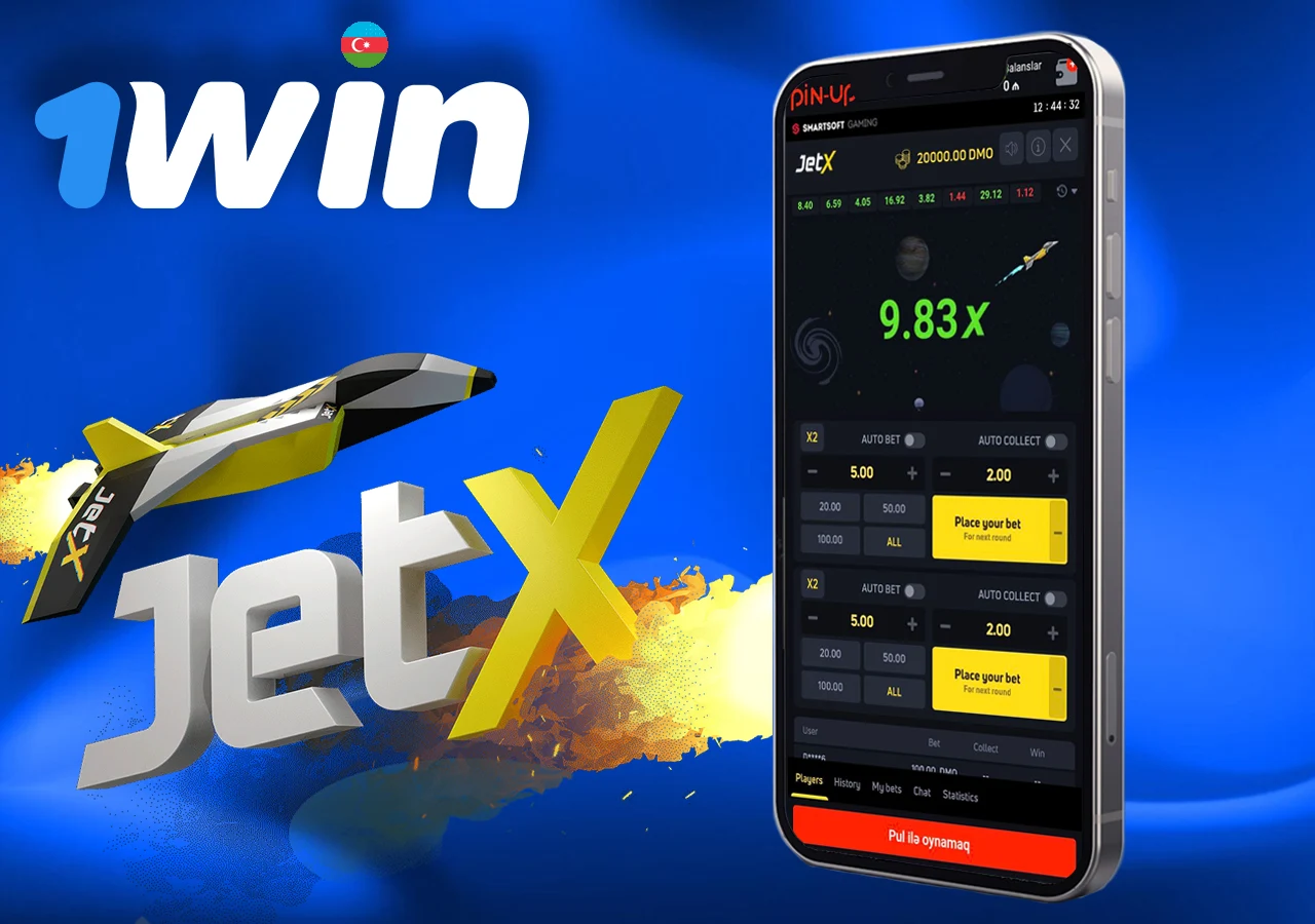 1Win bukmeker kontorundan azərbaycanlılar arasında populyar olan jetx crash oyunu