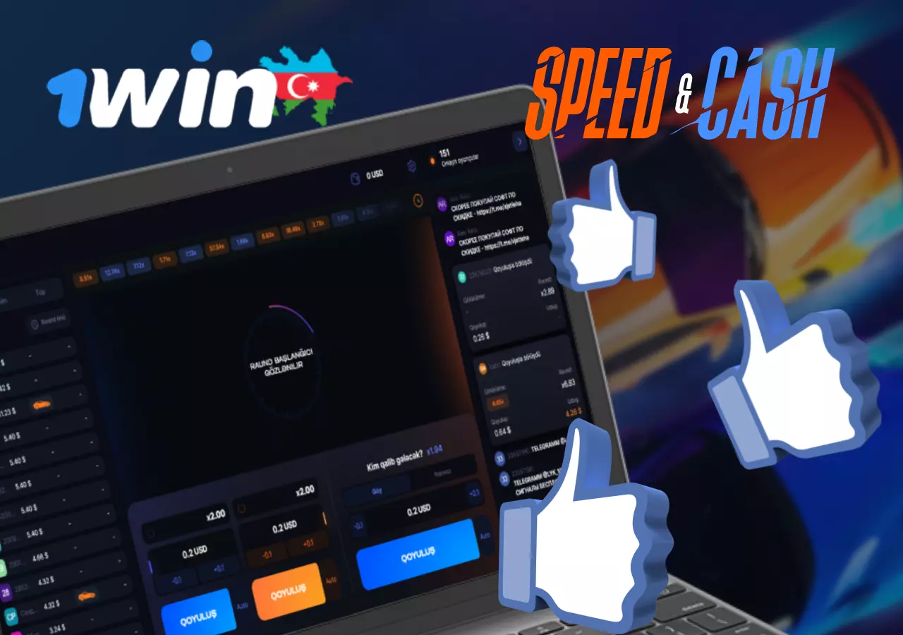 1win ilə Speed &Cash oyununun əsas üstünlükləri